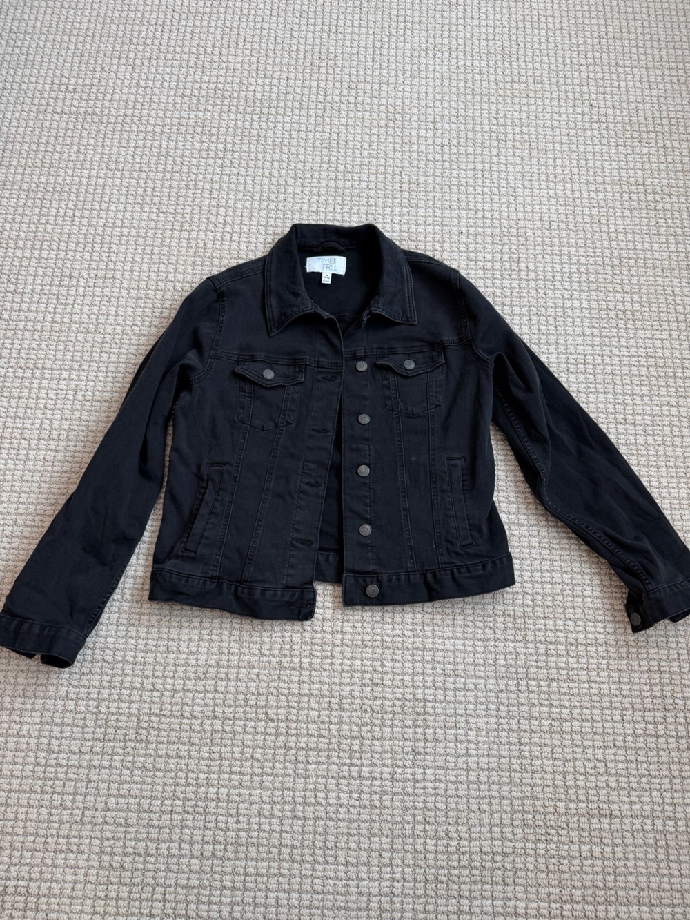 Time and Tru Black Denim Jacket Women’s